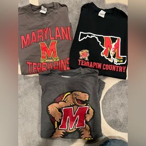 * not available. Tried to delete. 3 men’s large Terrapin shirts